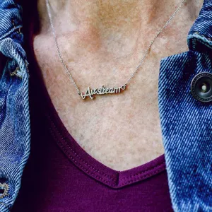 Airstream Script Necklace