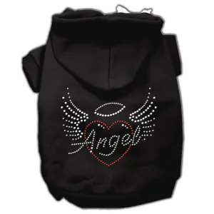 Angel Heart Rhinestone Hoodies Black M (12)