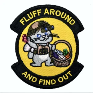 April 2022 Patch of the Month - 'Fluff Around and Find Out' - Bunny