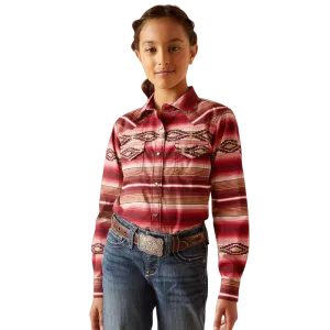 Ariat Girl's Blushing Serape Print Shirt