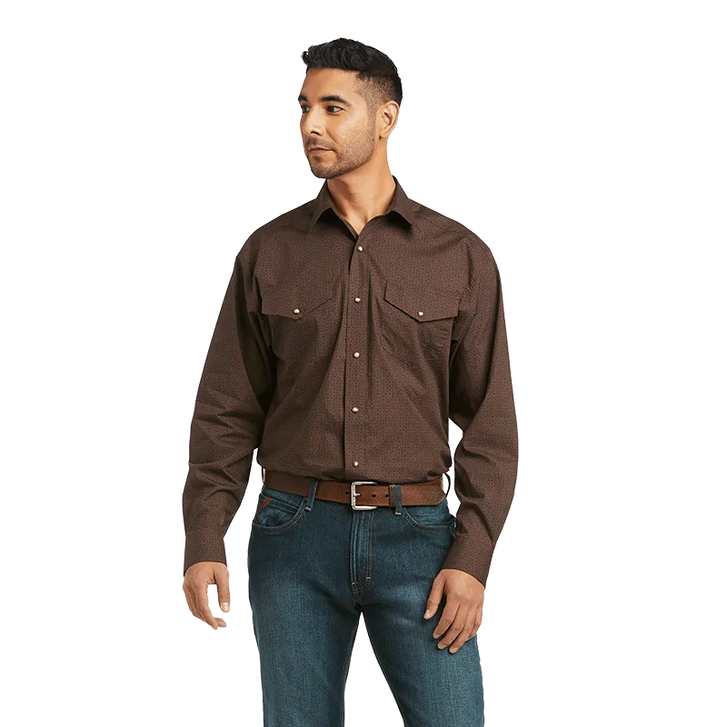 Ariat Men's Pro Series Friar Brown Snap Shirt