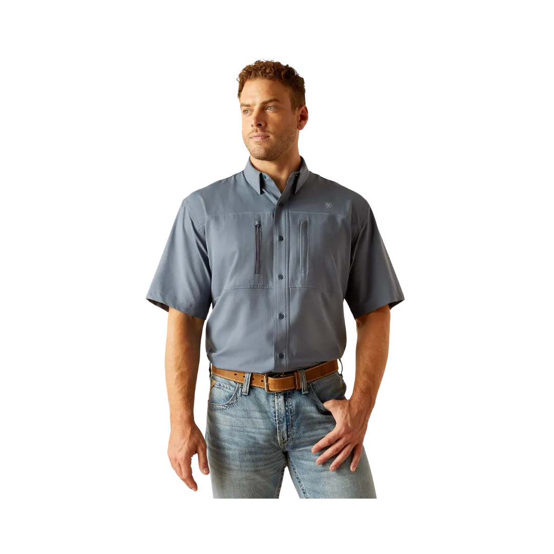 Ariat Men's Pro Series Venttek Newsboy Blue Shirt