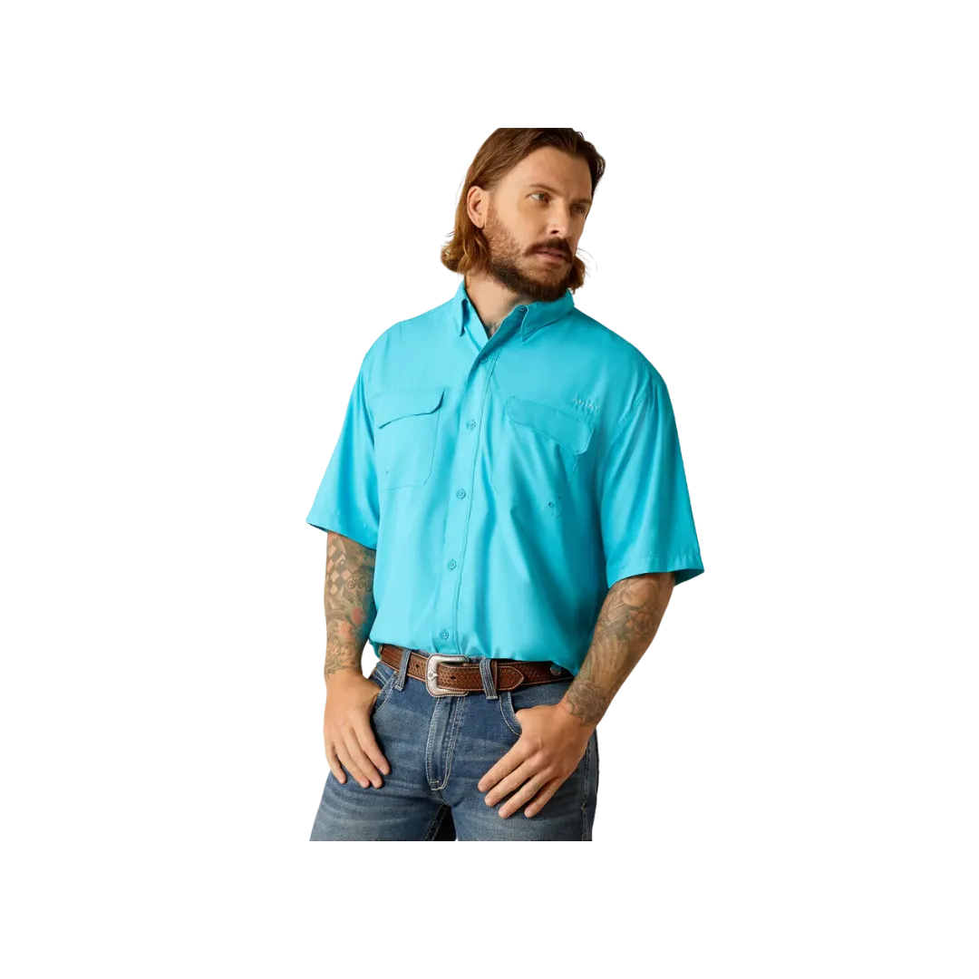 Ariat Men's Venttek Outbound Reef Turquoise Shirt