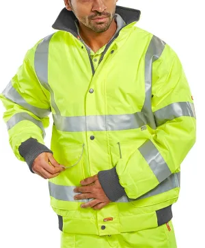 Beeswift Hi-Visibility Super Bomber Jacket {All Sizes} BD75SY