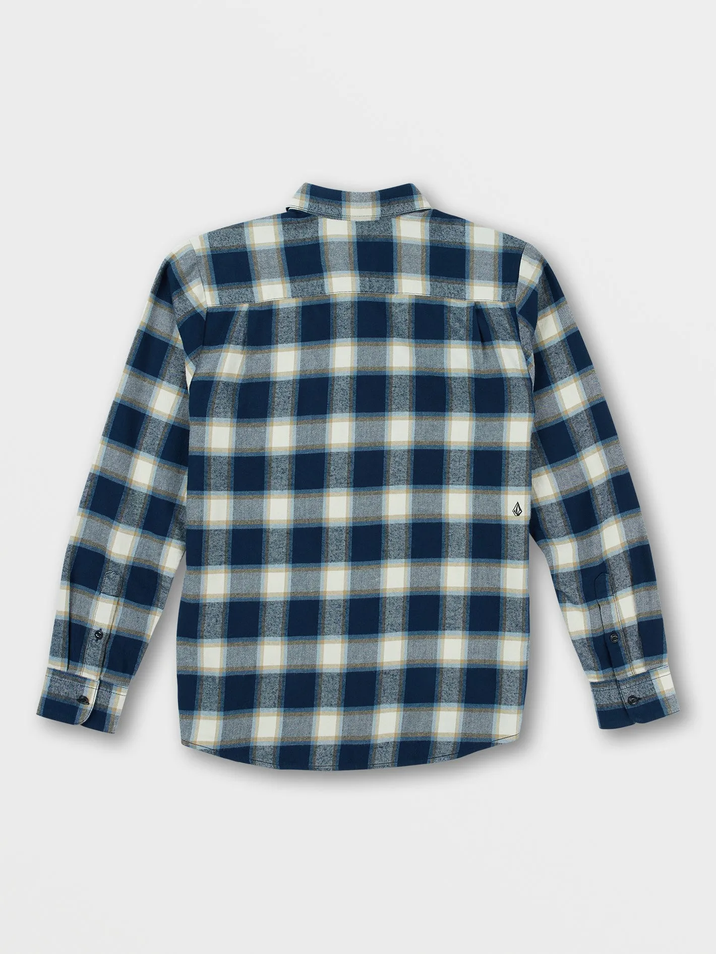 Caden Plaid Long Sleeve Flannel - Navy