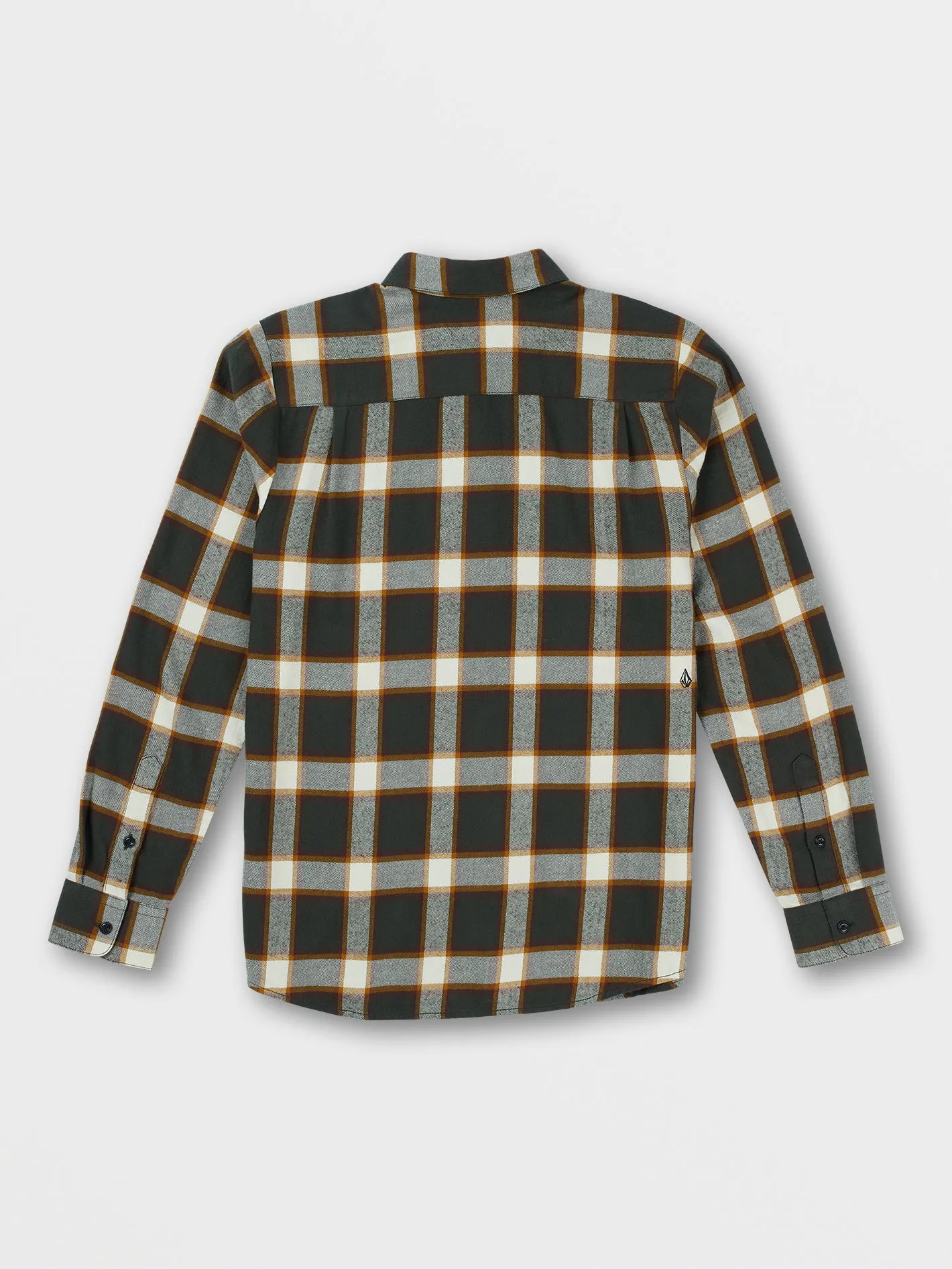 Caden Plaid Long Sleeve Flannel - Rinsed Black