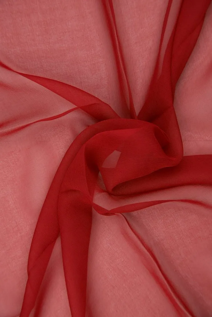 Chili Pepper Silk Chiffon Fabric