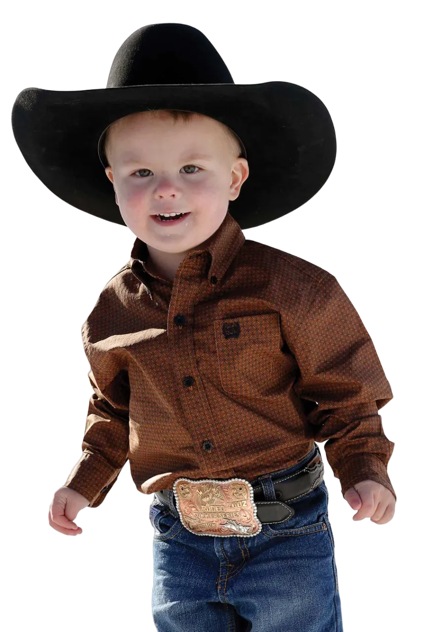 Cinch Kid's Long Sleeve Cooper Shirt