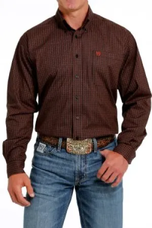 Cinch Men's Brown Stretch Classic Shirt