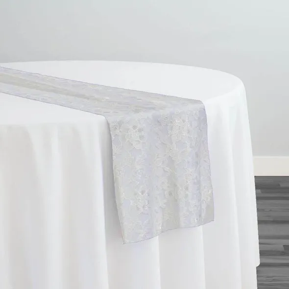 Classic Lace Table Runner in White