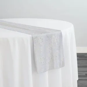 Classic Lace Table Runner in White