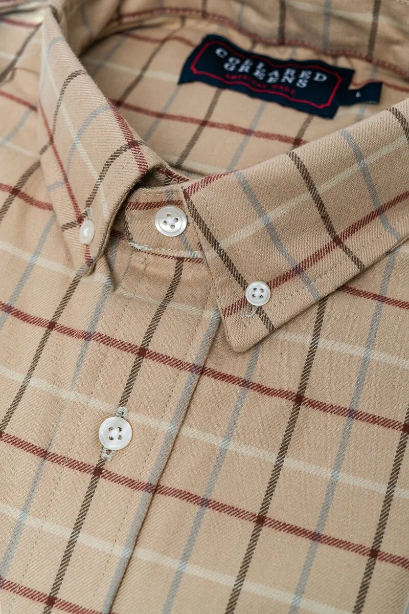 Clyde: Brookline Button Down Shirt - Camel