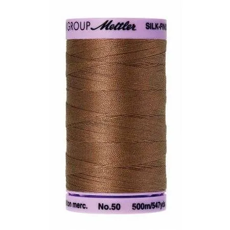 Cotton Sewing Thread - Hazelnut Brown 500m/547yd - Mettler Silk Finish All Purpose