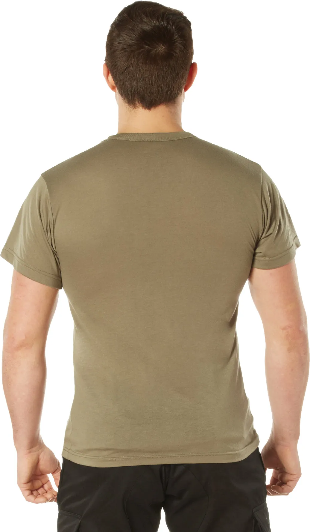 Coyote Brown Cotton/Polyester Pocket T-Shirt