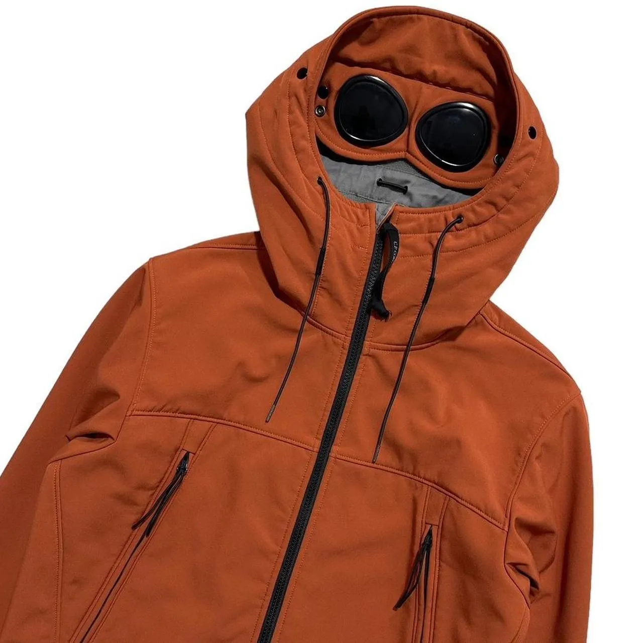 CP Company Orange Soft Shell Goggle Jacket