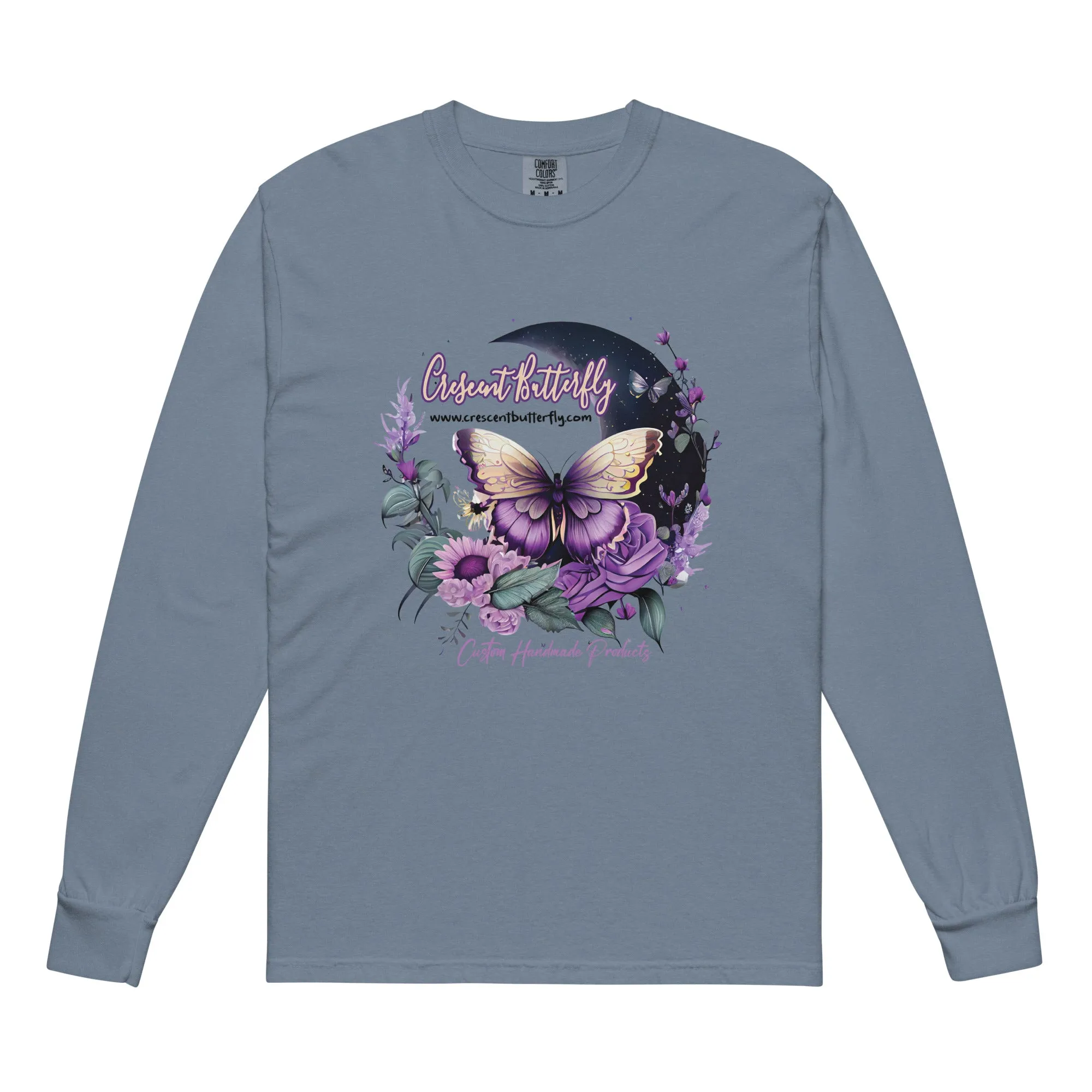 Crescent Butterfly Long-Sleeve Shirt