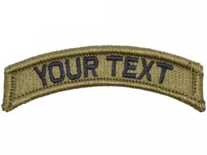 Custom Text Patch Fully Embroidered OCP/Black - Long Tab