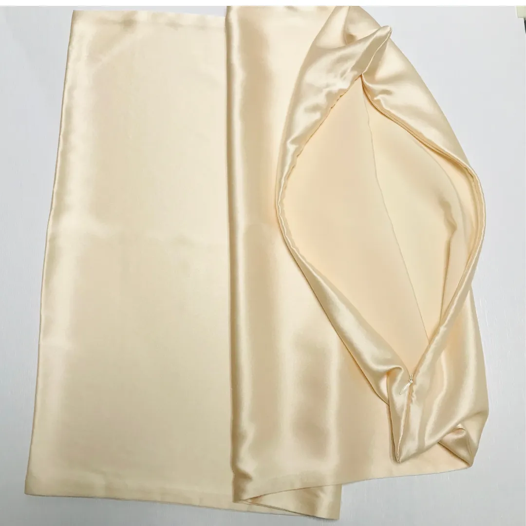 Custom Wholesale Silk Pillowcase 30 Momme Zipper Closure - King size