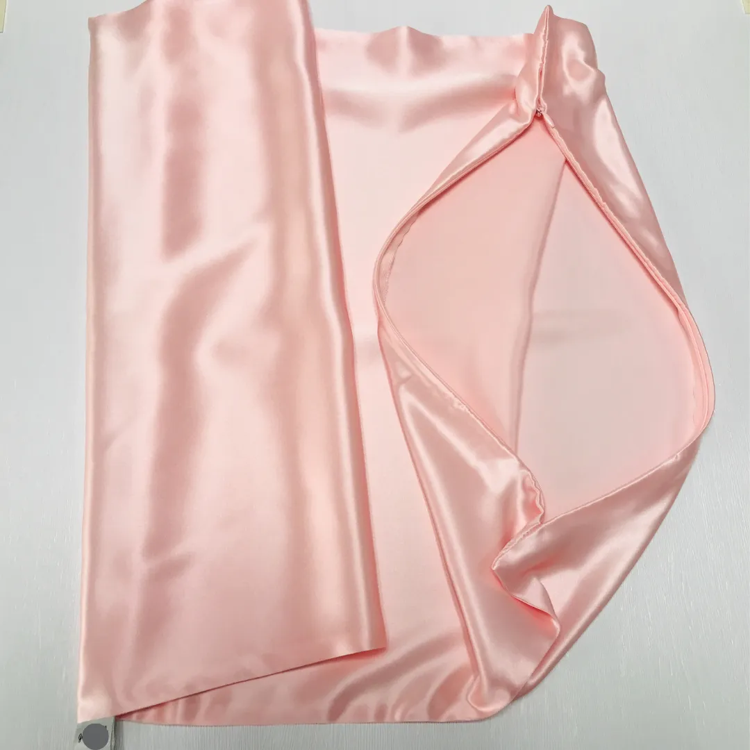 Custom Wholesale Silk Pillowcase 30 Momme Zipper Closure - King size