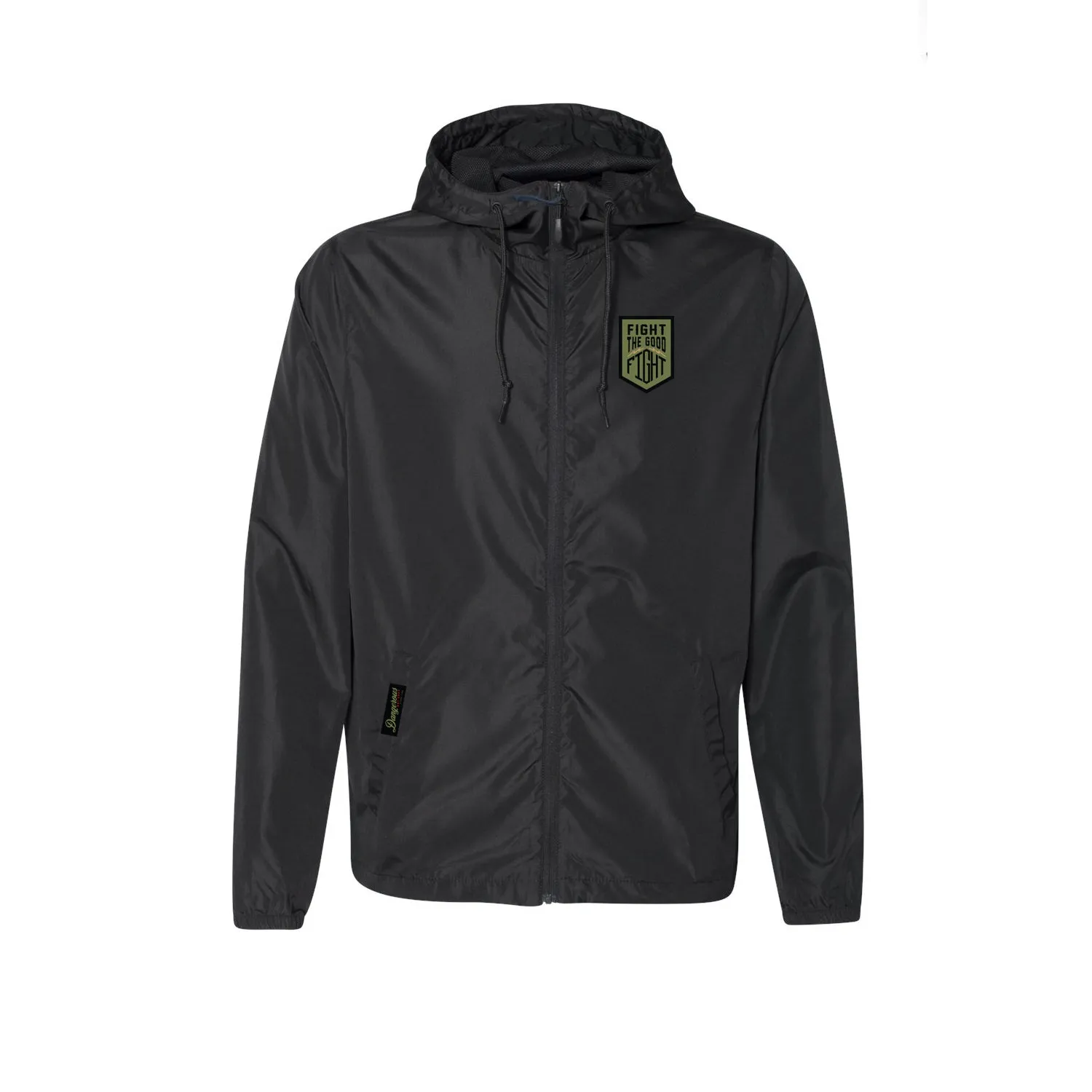 Daybreak Windbreaker Black Full Zip