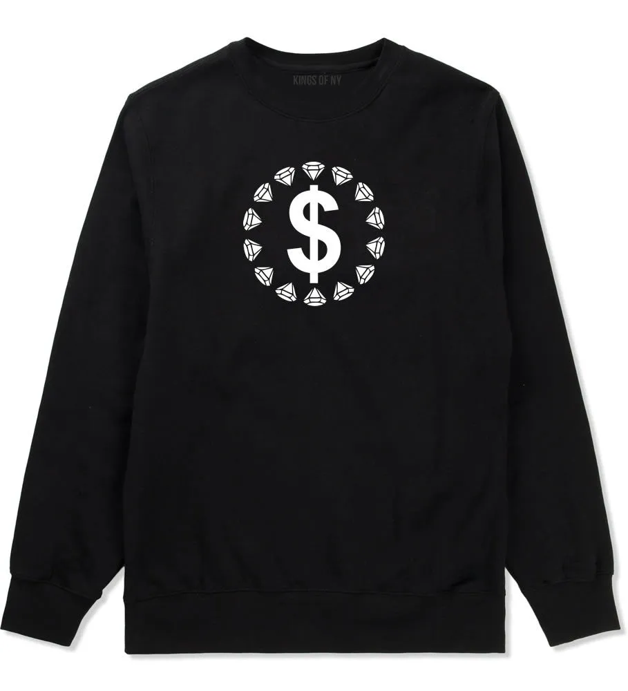 Diamonds Money Sign Logo Boys Kids Crewneck Sweatshirt