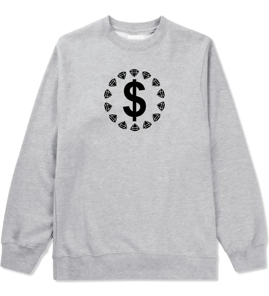 Diamonds Money Sign Logo Boys Kids Crewneck Sweatshirt