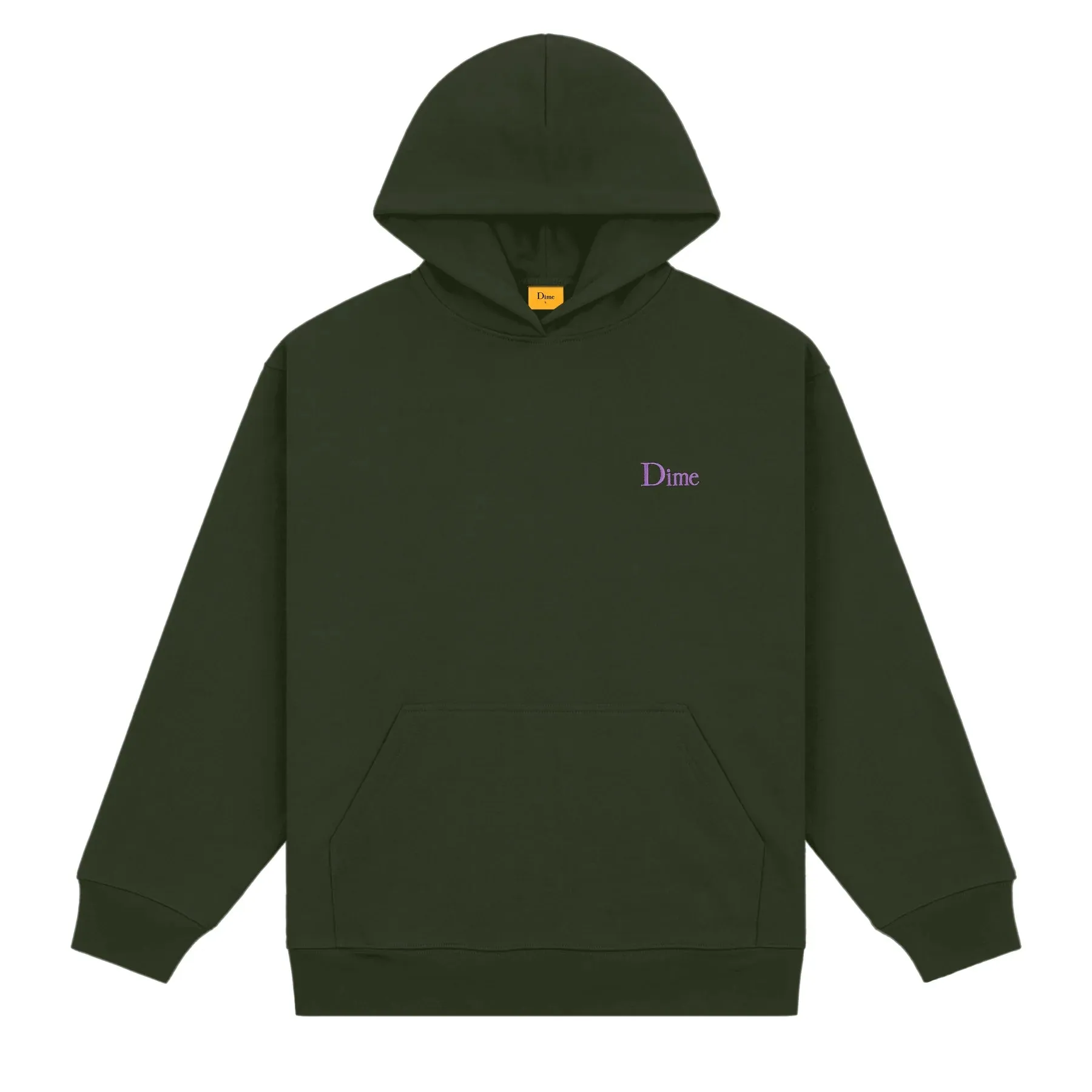 Dime Classic Small Logo Hoodie Forest Green