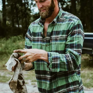 Fairbanks Flannel Shirt | Green Briar