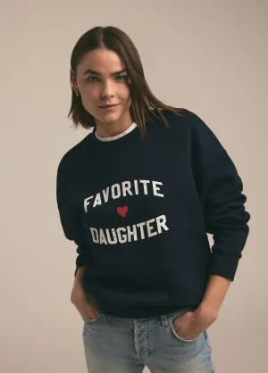 FAVORITE DAUGHTER HEART LOGO SWEATSHIRT