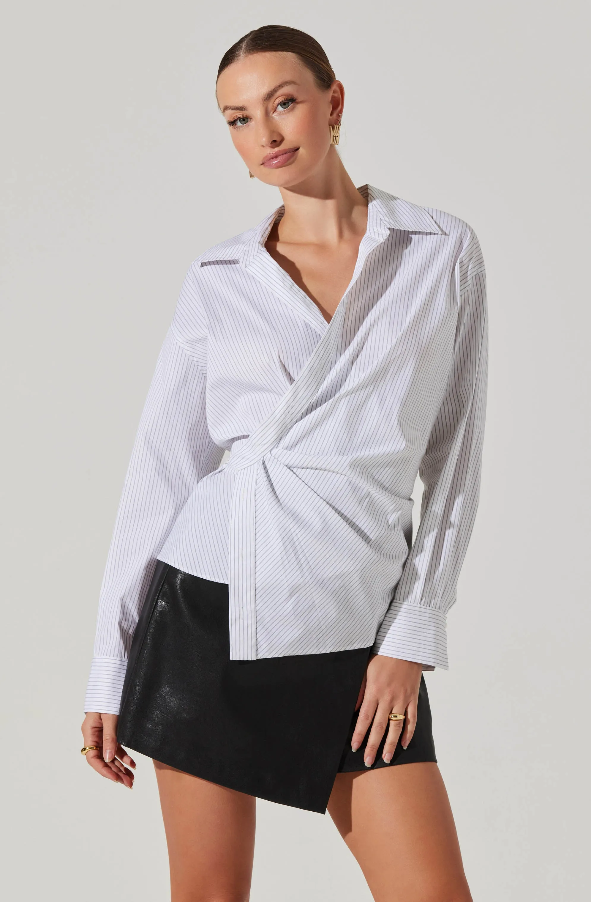 Flykra Asymmetrical Wrap Shirt