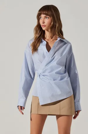 Flykra Asymmetrical Wrap Shirt