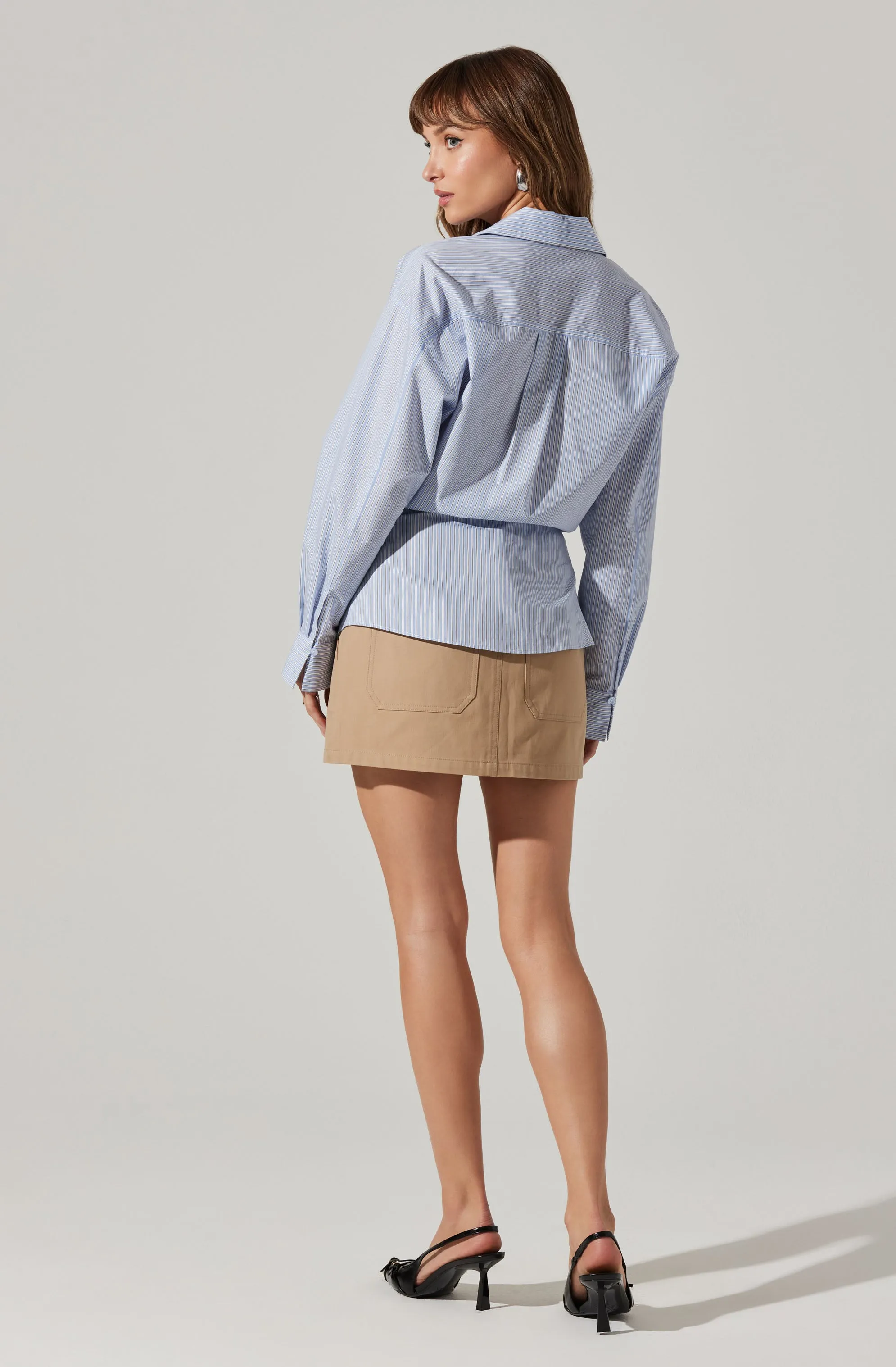 Flykra Asymmetrical Wrap Shirt