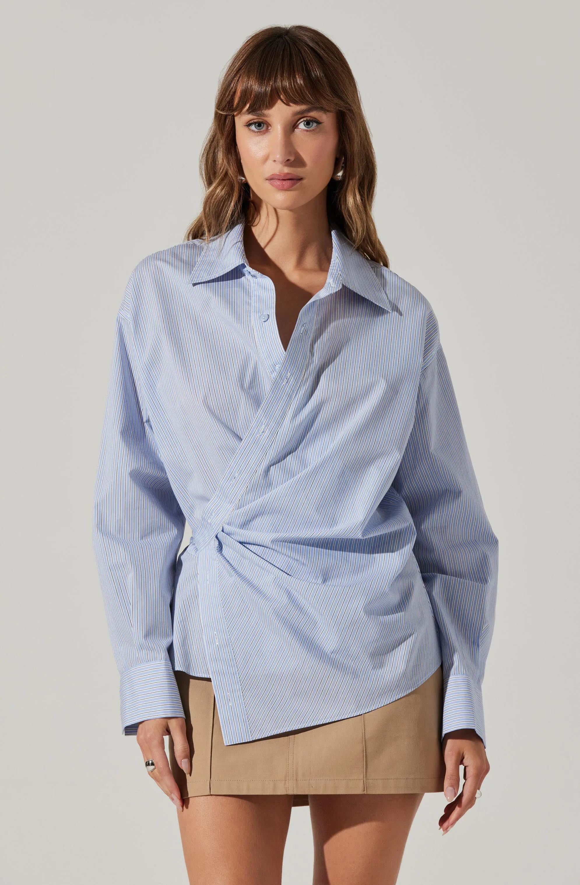 Flykra Asymmetrical Wrap Shirt