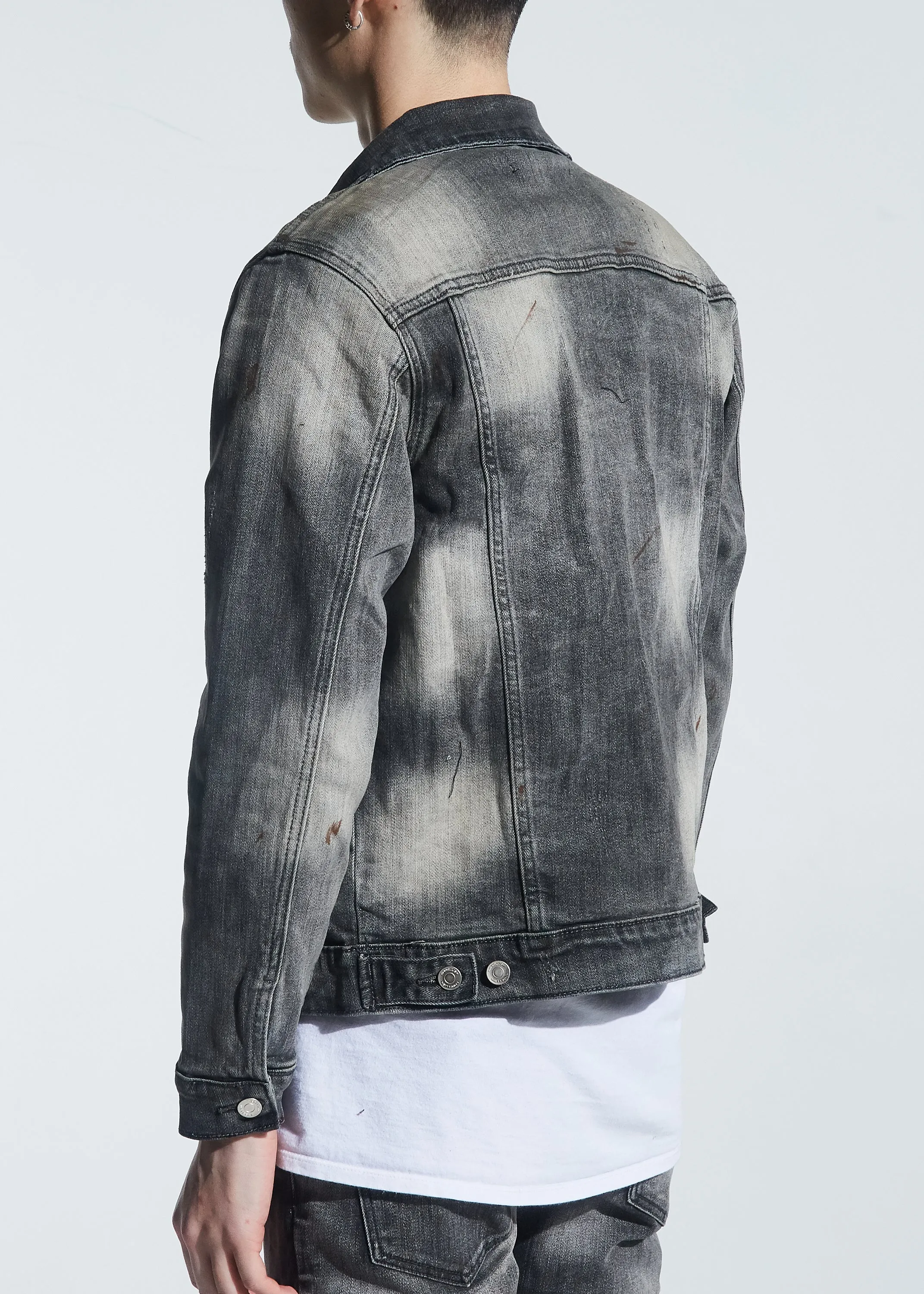 Hayes Denim Jacket (Distressed Grey Wash)