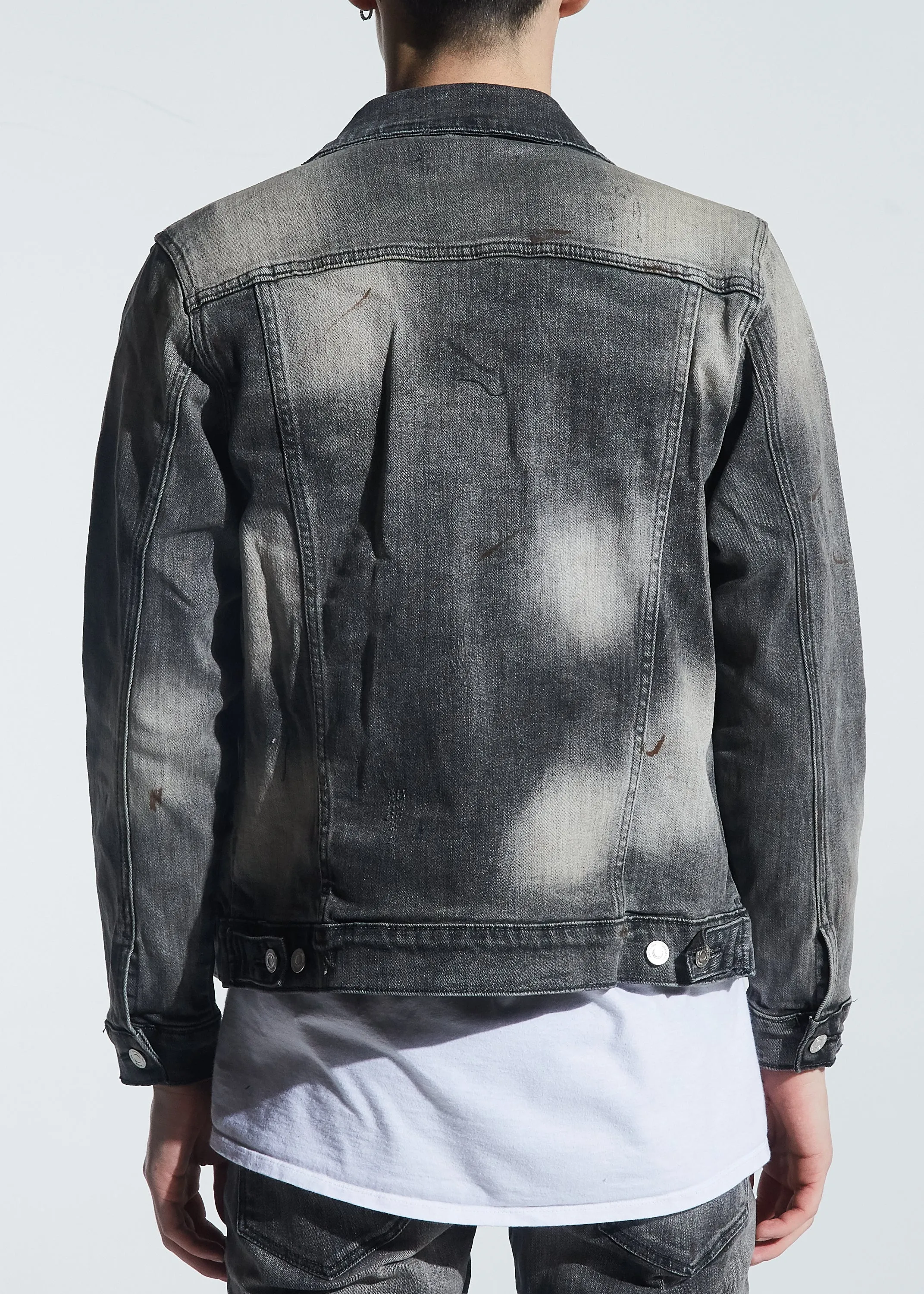 Hayes Denim Jacket (Distressed Grey Wash)