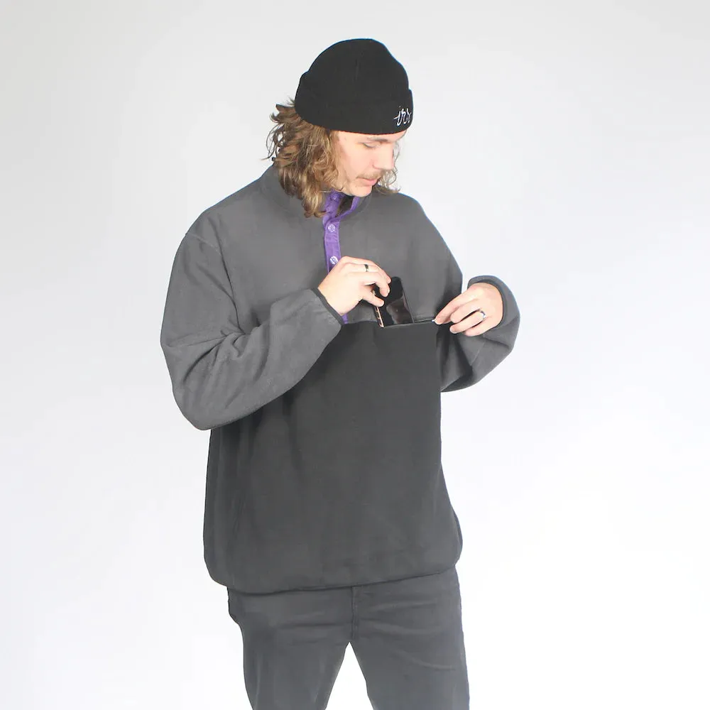 I Ride Sideways Sig Fit Fleece Buffalo Black / Grey / Purple