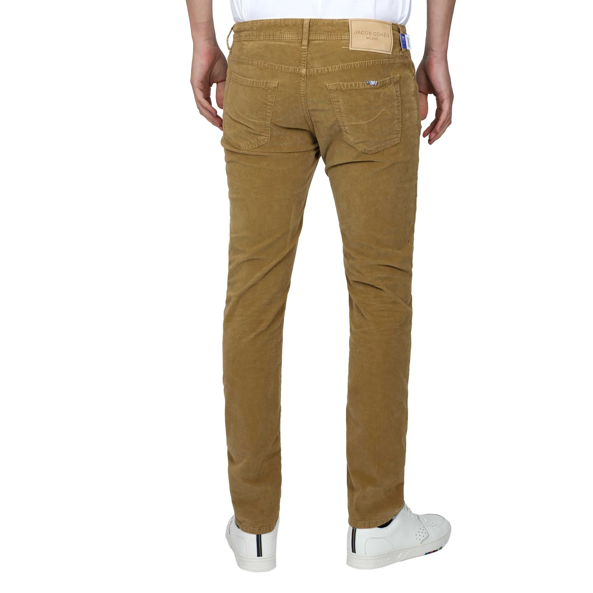 Jacob Cohen Bard Fast 5 Pocket Moleskin Jean in Sand