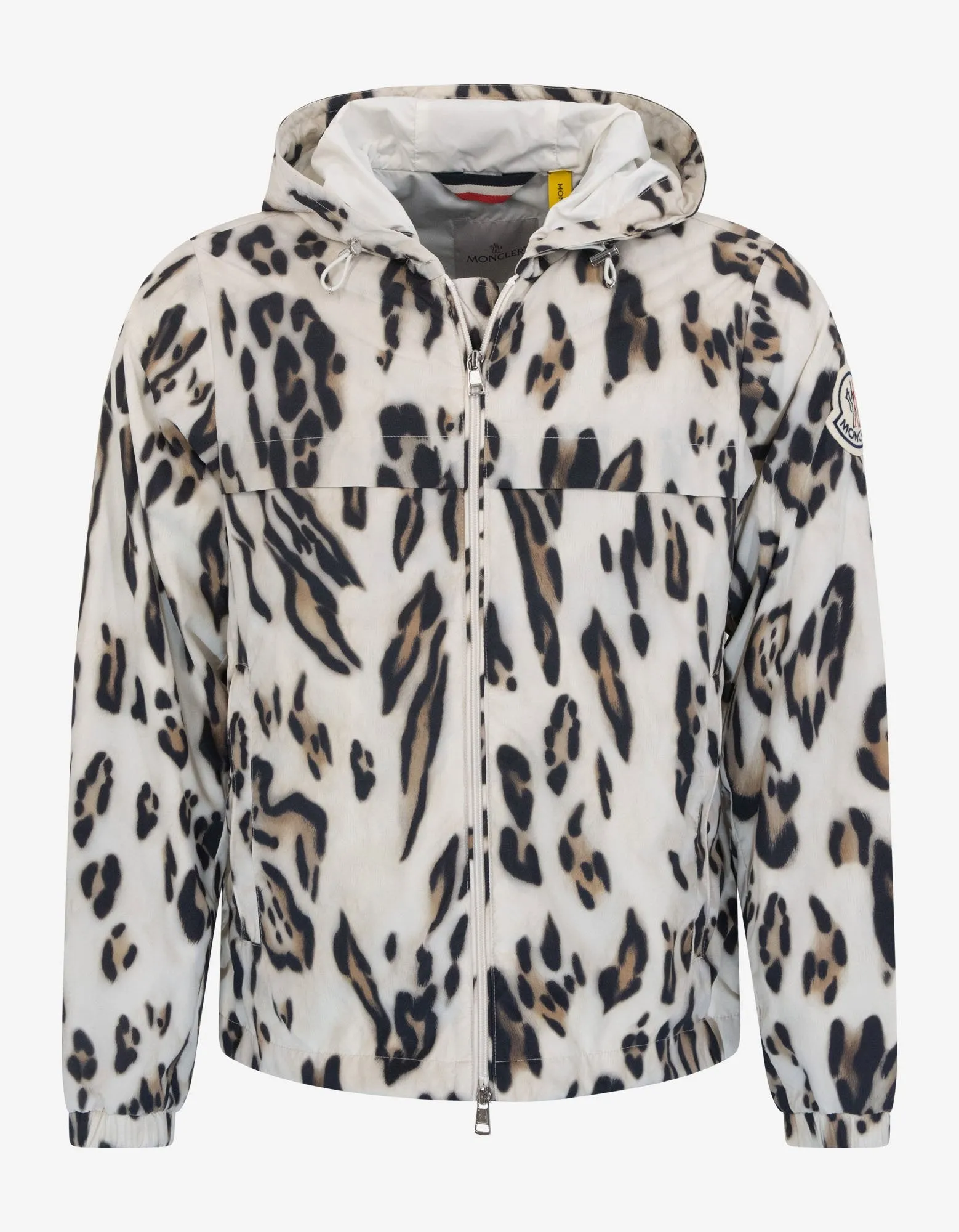 Jau Nylon Ocelot Print Windbreaker