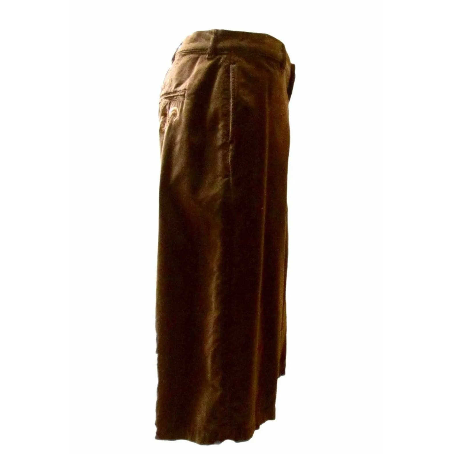 Jean Paul Gaultier Short Brown Velvet Pant