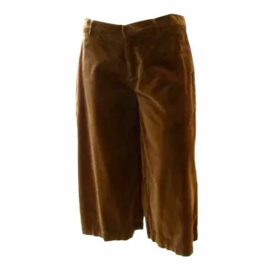 Jean Paul Gaultier Short Brown Velvet Pant