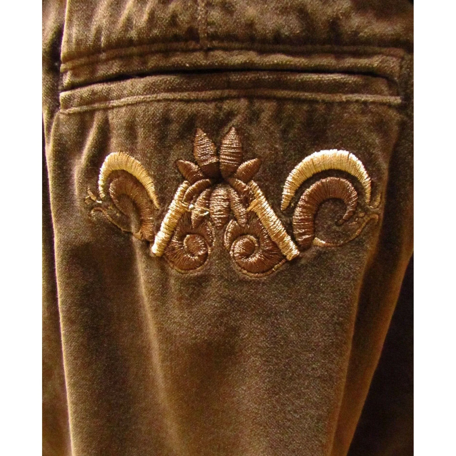 Jean Paul Gaultier Short Brown Velvet Pant