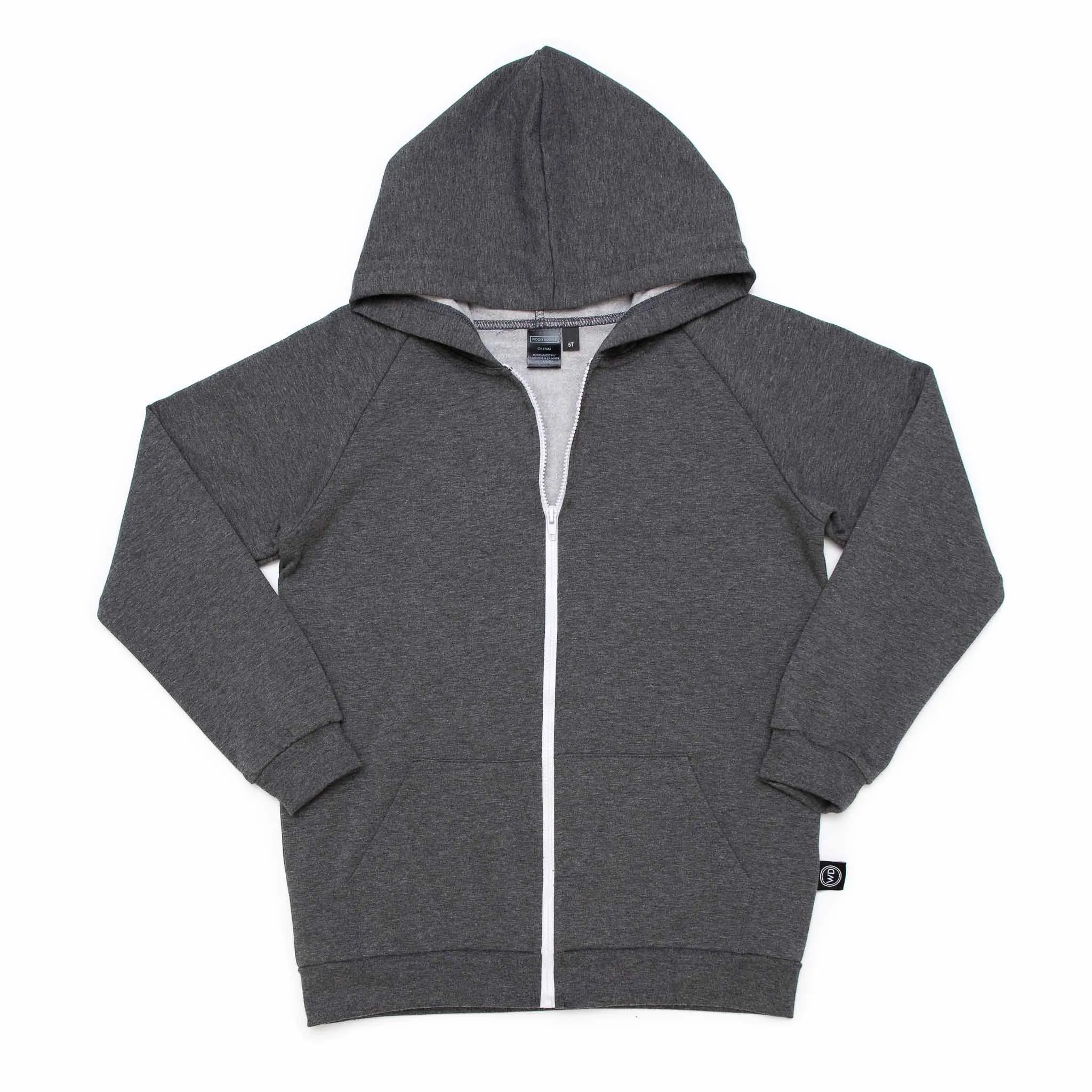 Kids Bamboo French Terry Zip-Up Hoodie