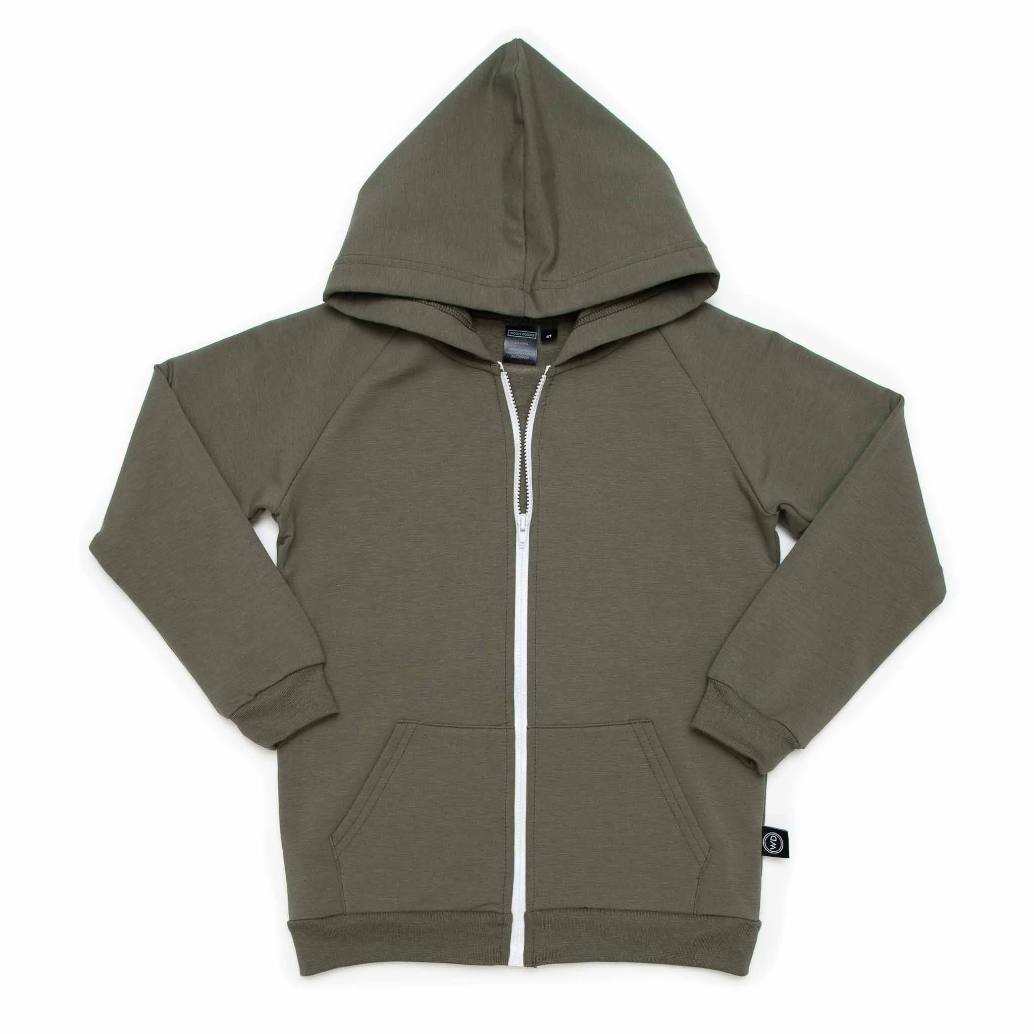 Kids Bamboo French Terry Zip-Up Hoodie