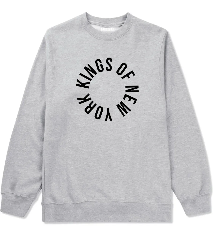 Kings Of New York Circle Emblem Logo Crewneck Sweatshirt