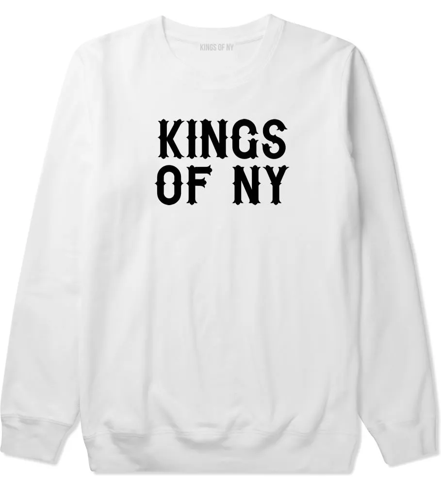 Kings Of NY Retro Font Logo Crewneck Sweatshirt