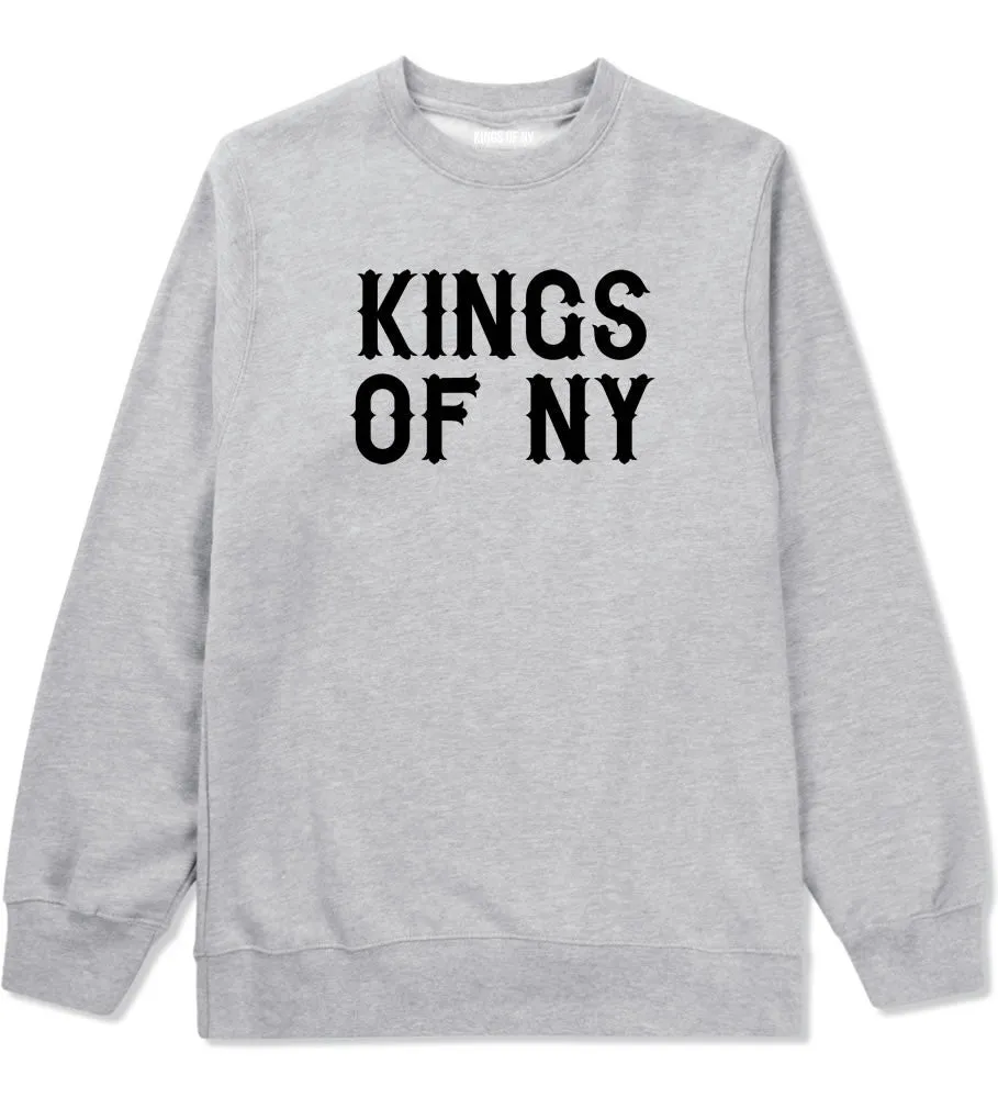 Kings Of NY Retro Font Logo Crewneck Sweatshirt