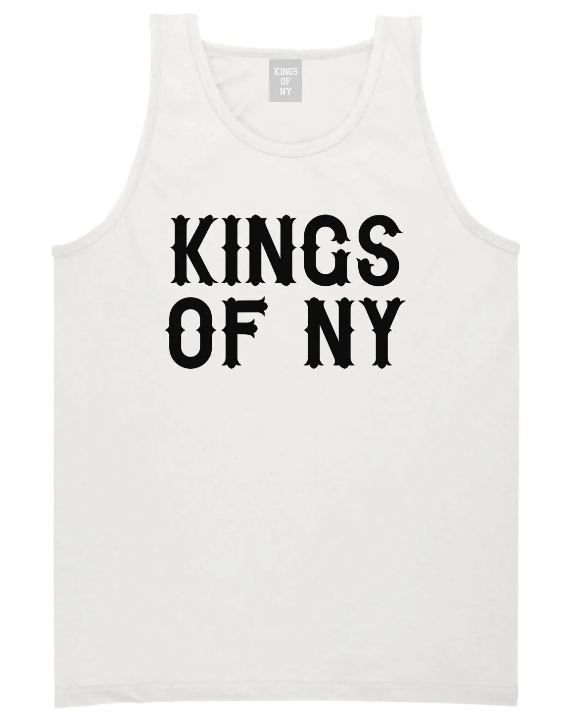 Kings Of NY Retro Font Logo Tank Top