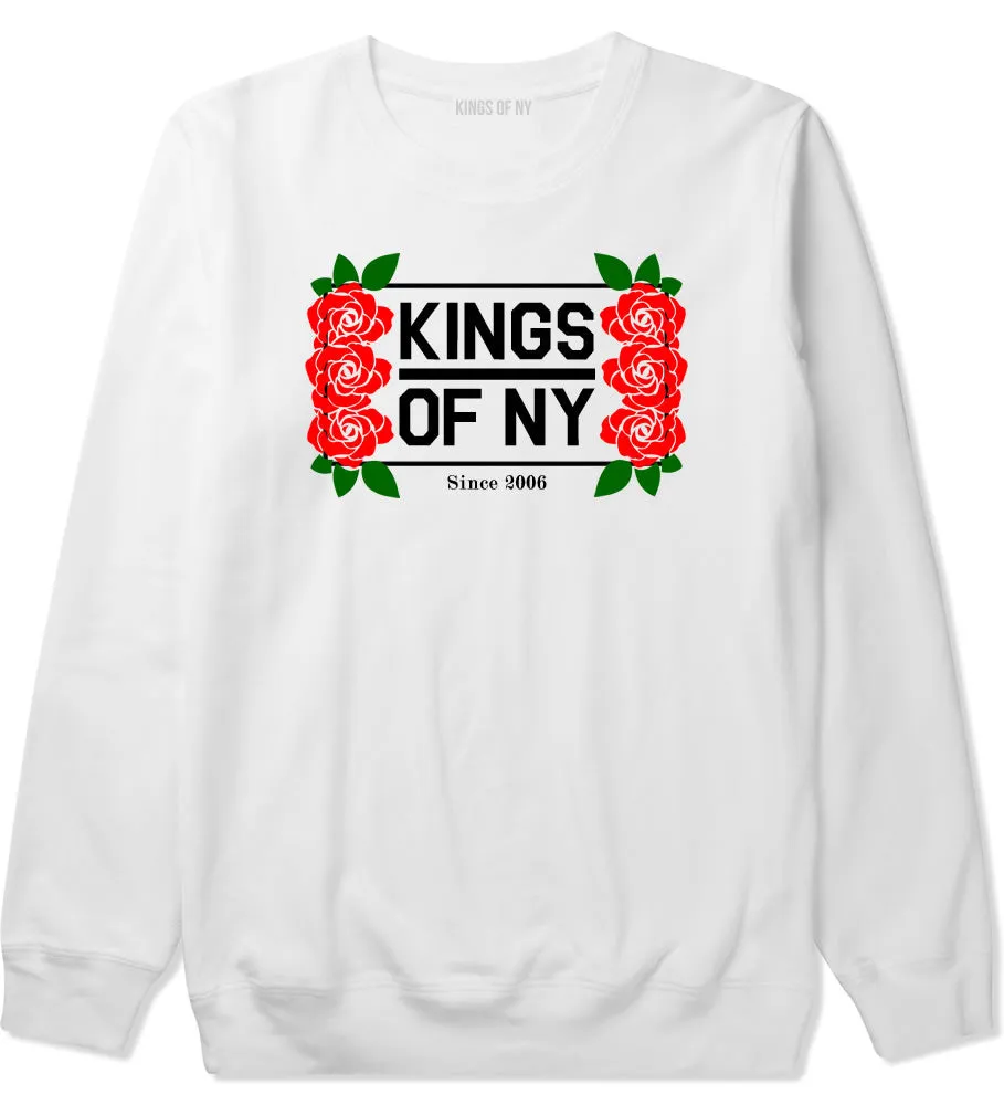 Kings Of NY Rose Vine Logo Mens Crewneck Sweatshirt