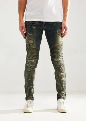 Lero Biker Denim (Deep Indigo)