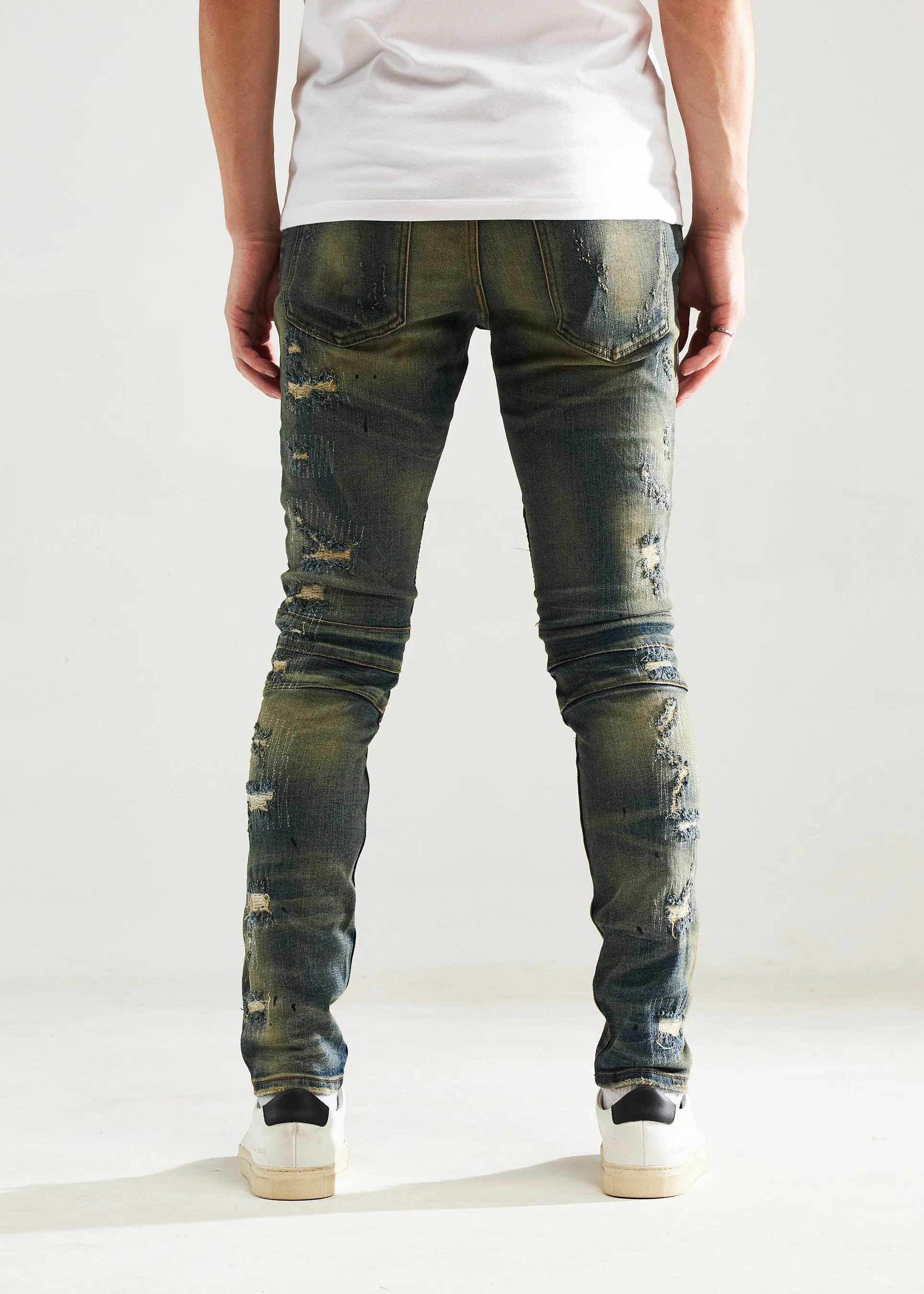 Lero Biker Denim (Deep Indigo)